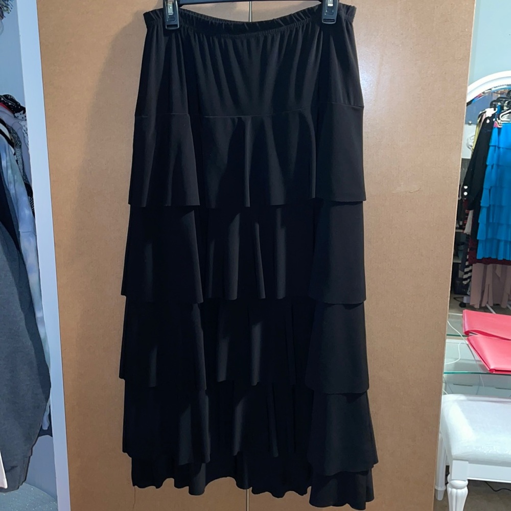 *ON HOLD* Black 5 Layer Ruffle Skirt
